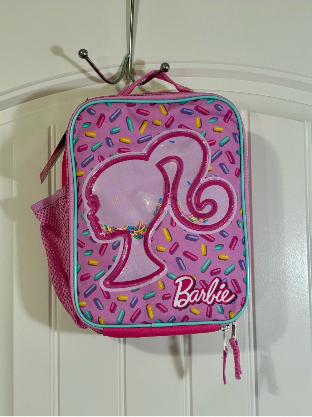 Barbie Pink Sprinkle Print Kids Lunch Tote